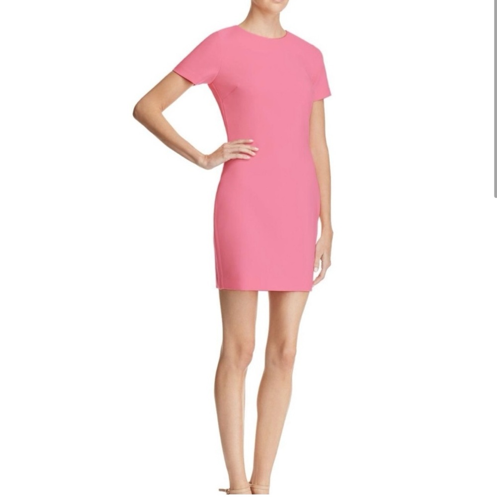 NWT! Likely Pink Sheath Mini Dress Short Sleeve Crew Neck